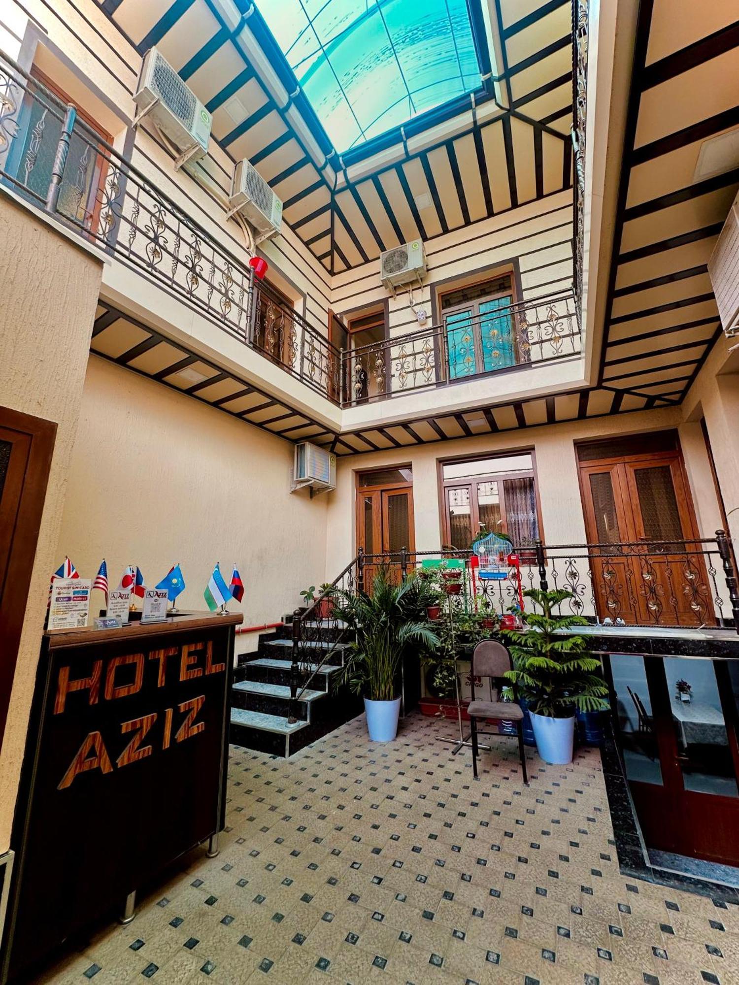 Aziz Hotel Samarkand Bagian luar foto